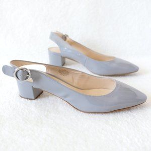 NINE WEST brigitte sling back kitten heel